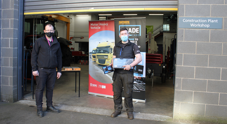 JP Macauley (Crumlin) L3 Heavy Vehicle App, Brian Grant Commercial pictured Sam Simpson.